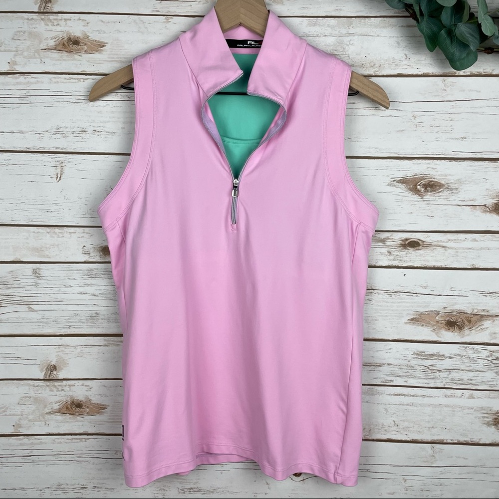 RALPH LAUREN RLX Golf Shirt with Built in Bra Size L